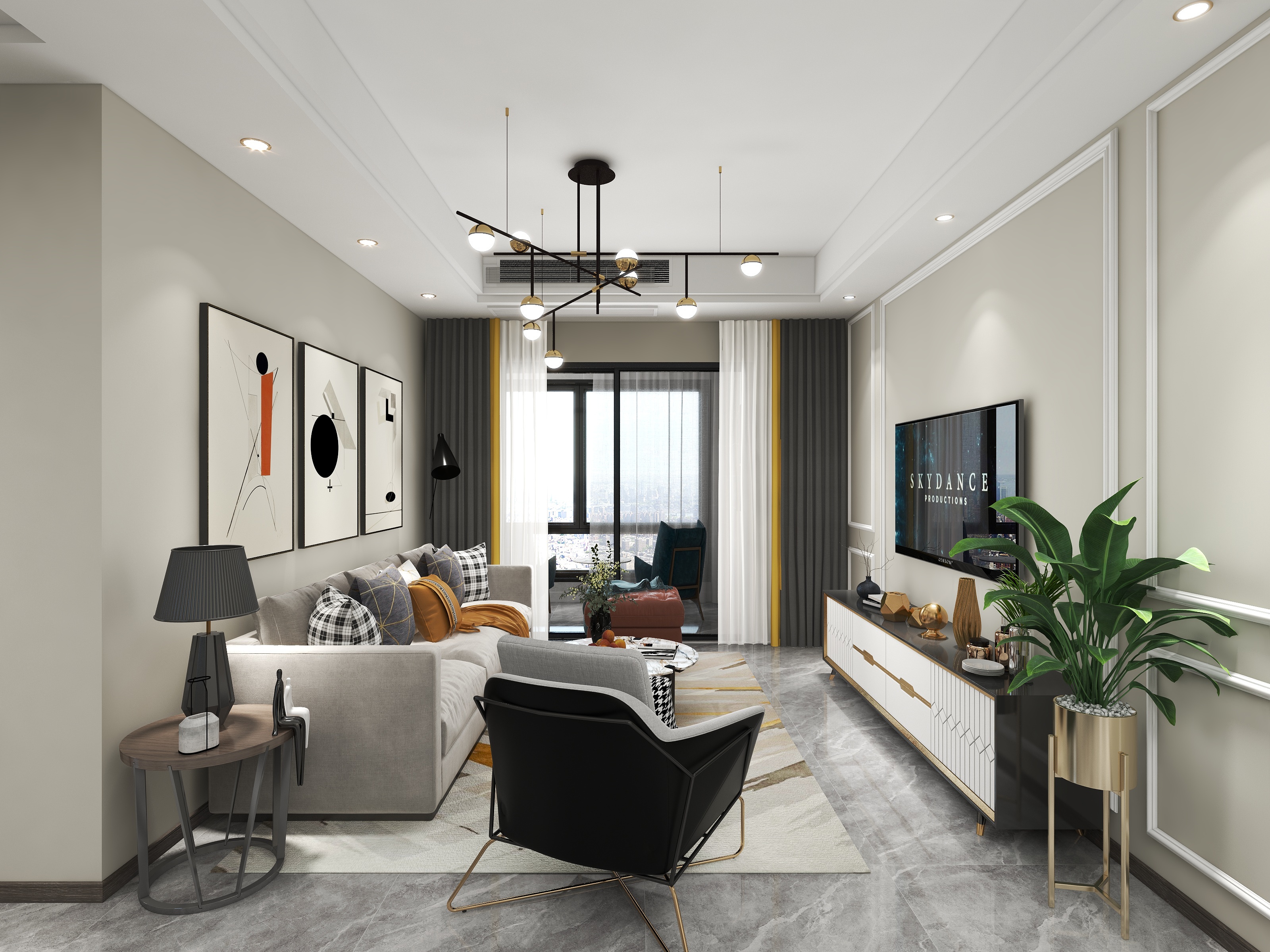 木鱼泡泡-新城112装修效果图