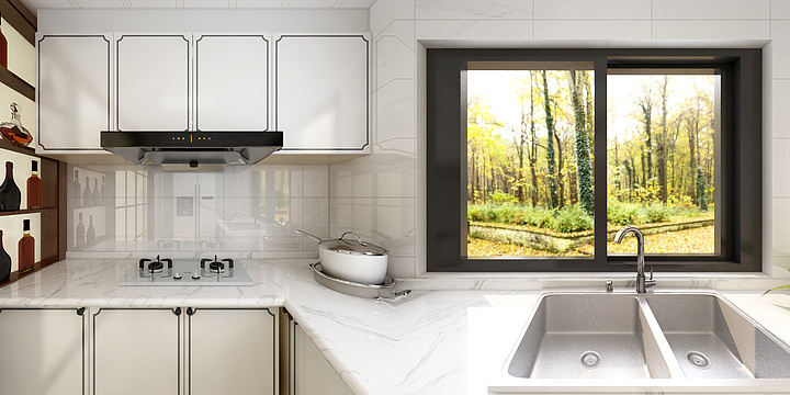 设计元素HUWEI-骏景园-新中式-装修设计方案