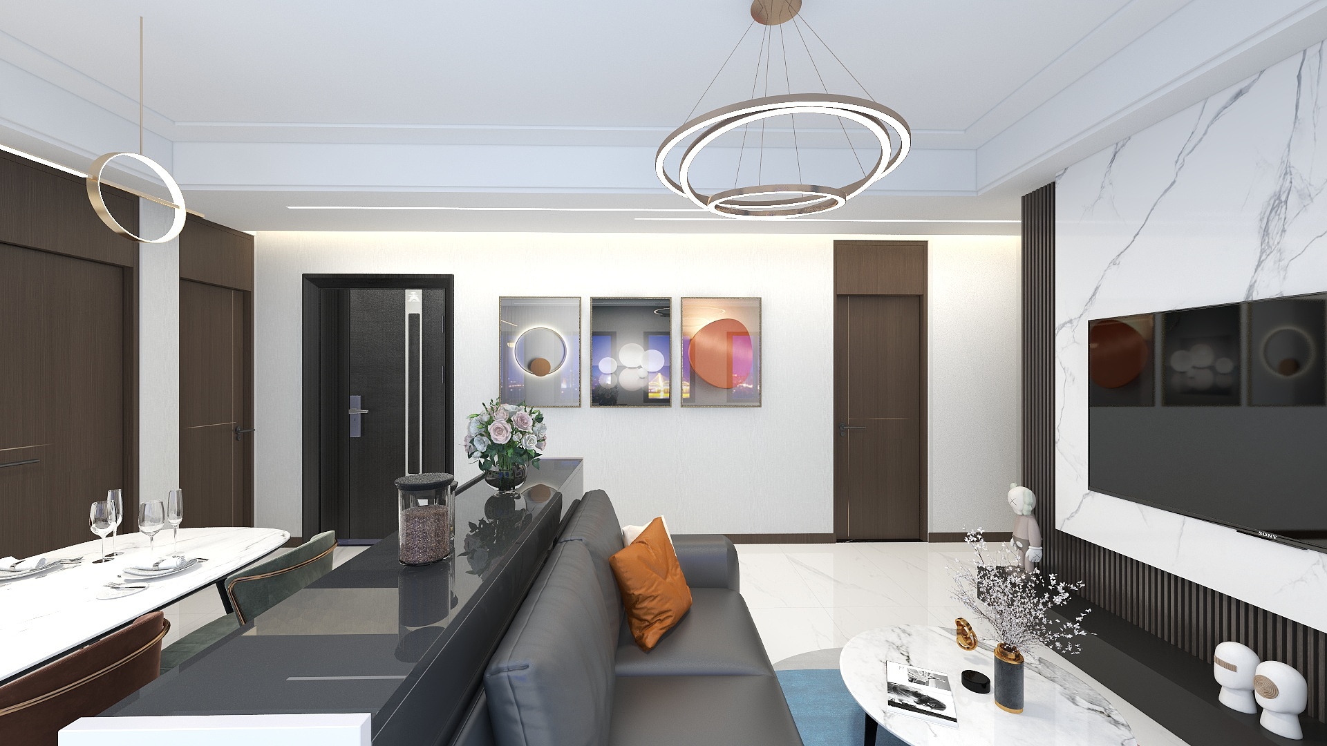 李闻雨-瑞和园89.50㎡B户型3室2厅1卫-装修设计方案