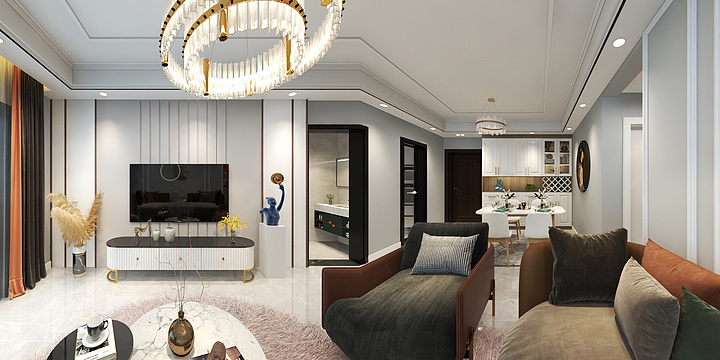 梅子整案设计-香榭四期106-装修设计方案