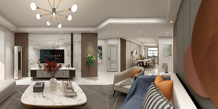 庭艺设计-洺悦芳华1-2-16（现代轻奢）-装修设计方案