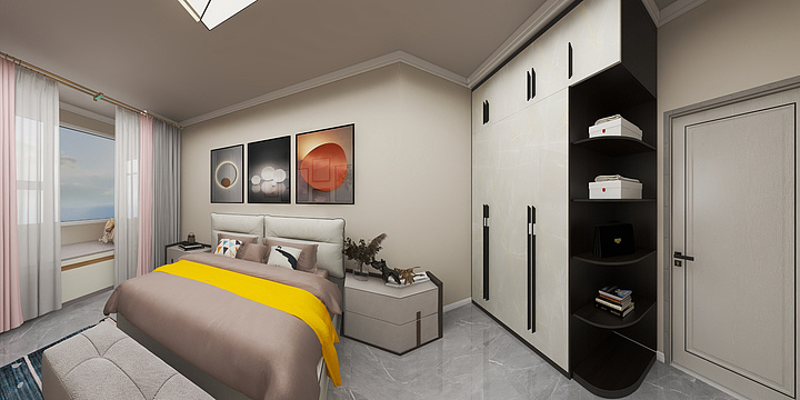 李明乐-周口市嘉和花园现代风格-装修设计方案