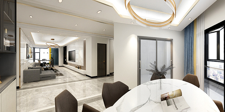 微光C-世茂锦城-陈生雅居-装修设计方案