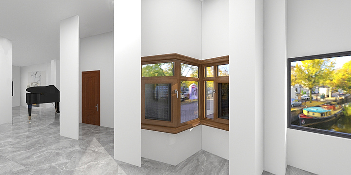 别墅大宅设计陈如生-世茂上游别墅效果图一层客厅-装修设计方案