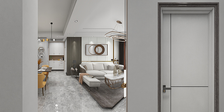 王一1-现代简约-装修设计方案