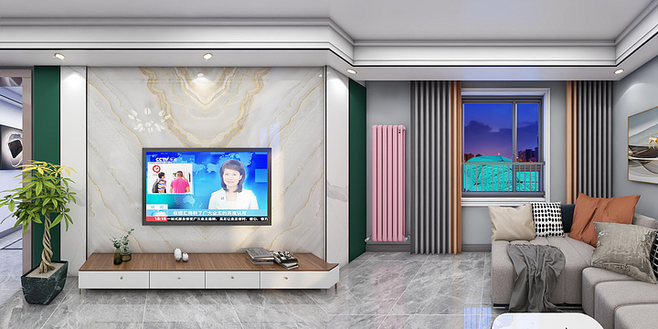 历城区曼林室内设计-姚家雁翔苑-14号楼2106西户-装修设计方案