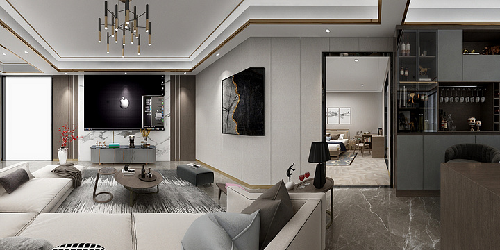 -帝露全案设计师.跃龙--样板间展厅修改-装修设计方案