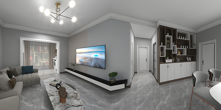 微毫丶设计唐生-新力翡翠湾-装修设计方案