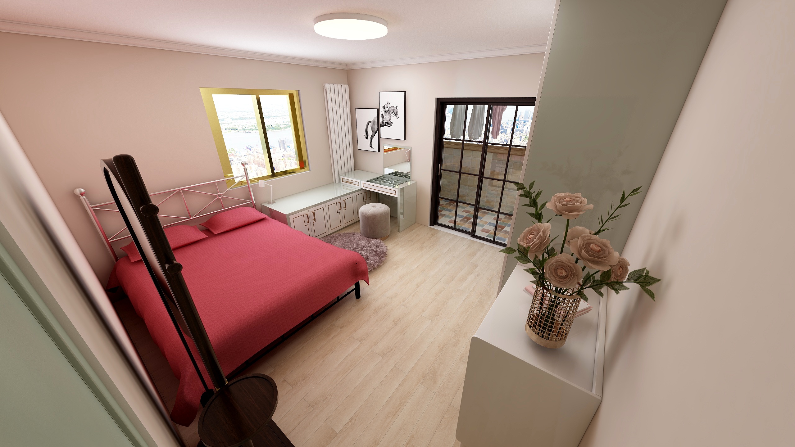 小三俗-慧忠北区812-1708方案A-装修设计方案