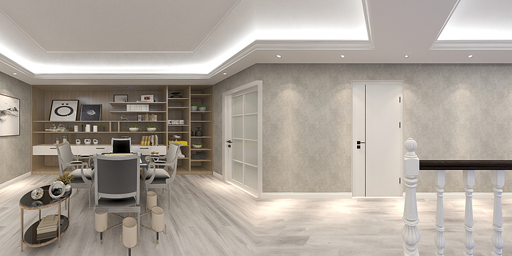 室内设计师张晗-别墅二层-装修设计方案