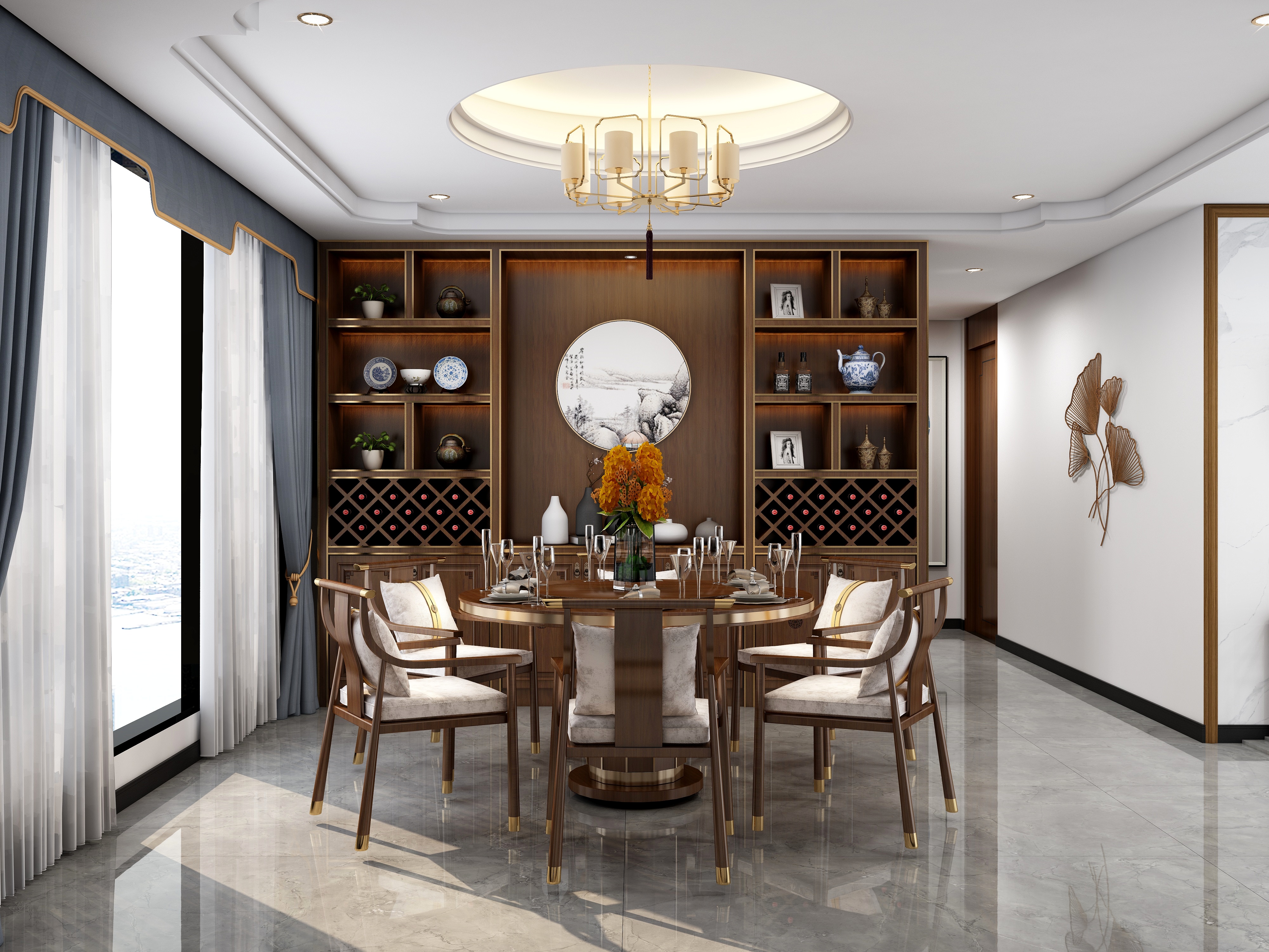 ۞效果图FkYD-全屋-鱼肚灰CS18220AS-装修设计方案