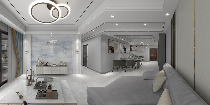 乾坤背景高邮分公司-云溪书院南苑9-16张总-装修设计方案