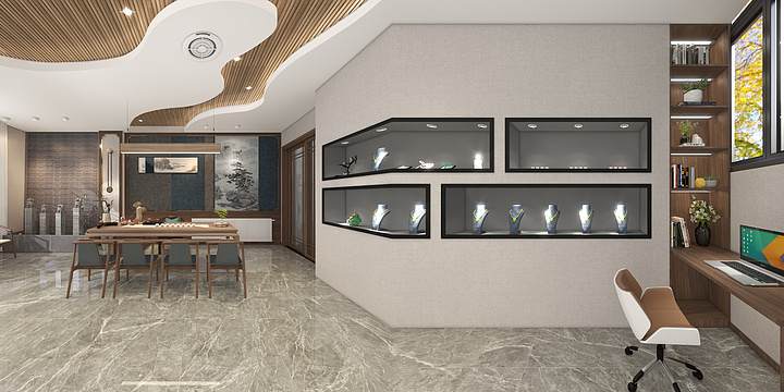 东上装饰-村头马师傅-中华玉都A2-6-108带卧室-装修设计方案