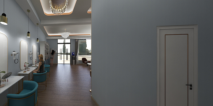 羊说不吃草-美容院-装修设计方案