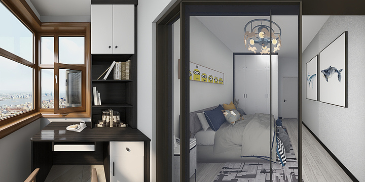 极木空间设计室冯-金誉兰庭-装修设计方案