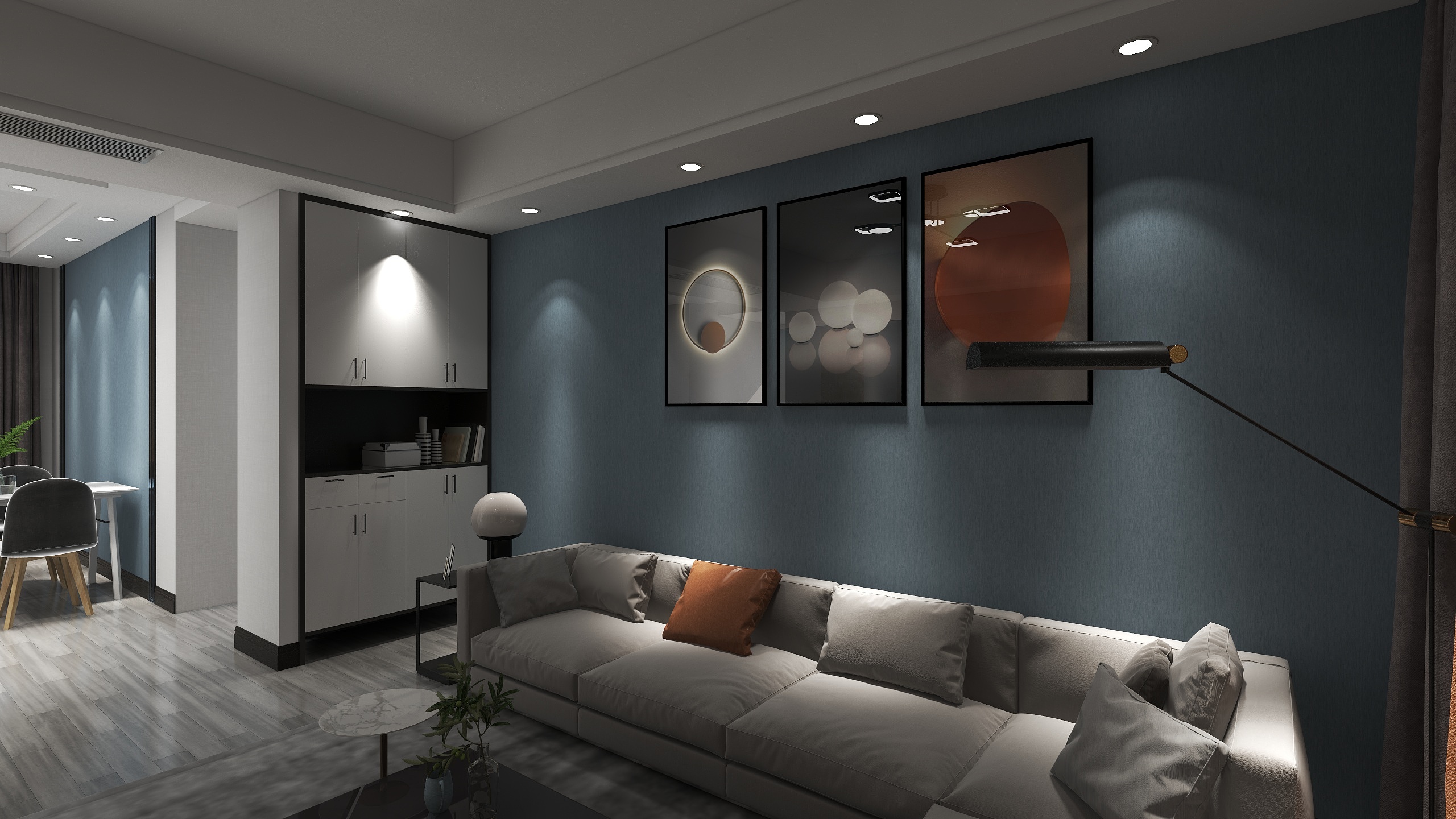 铜鼓艾尔墙艺-御品滨江2楼-装修设计方案