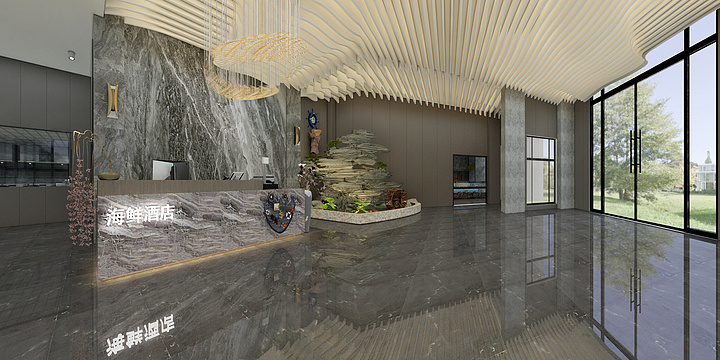 设计效图-中山三乡海鲜酒店效果图-3-装修设计方案