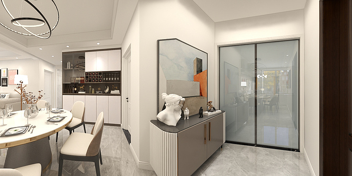 迟叶林-金缘D区张女士雅居-装修设计方案