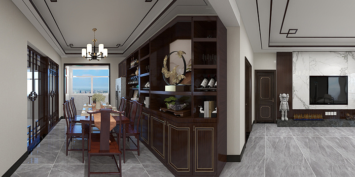 镇安县欧神诺瓷砖金颖-邑品府邸3-1801-装修设计方案