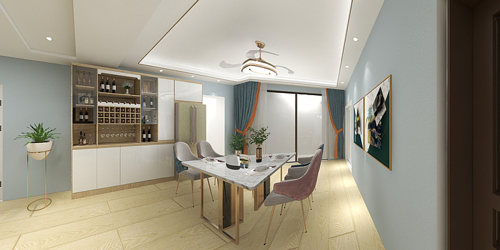 零度设计程安胜-宁国苏堤春晓5-3-701-装修设计方案