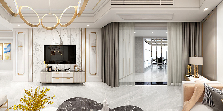 Hwinter-Liwu-阳光现代轻奢-装修设计方案