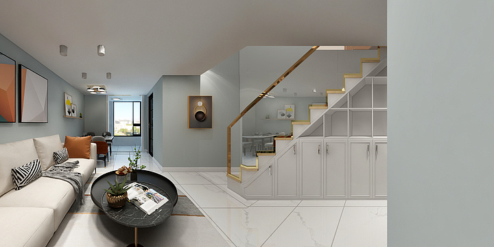 彭立峰-简约风59平LOFT公寓-装修设计方案