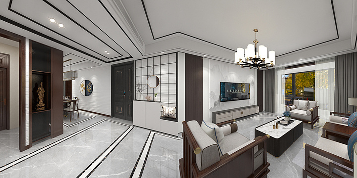 蔡伟杰壹木全屋高定-腾龙御园-装修设计方案