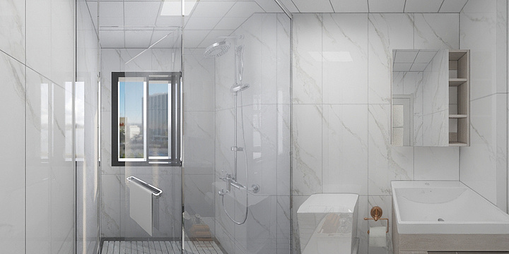 效果图形象-德信海德公园83.00㎡A2’3室2厅1卫1厨-装修设计方案