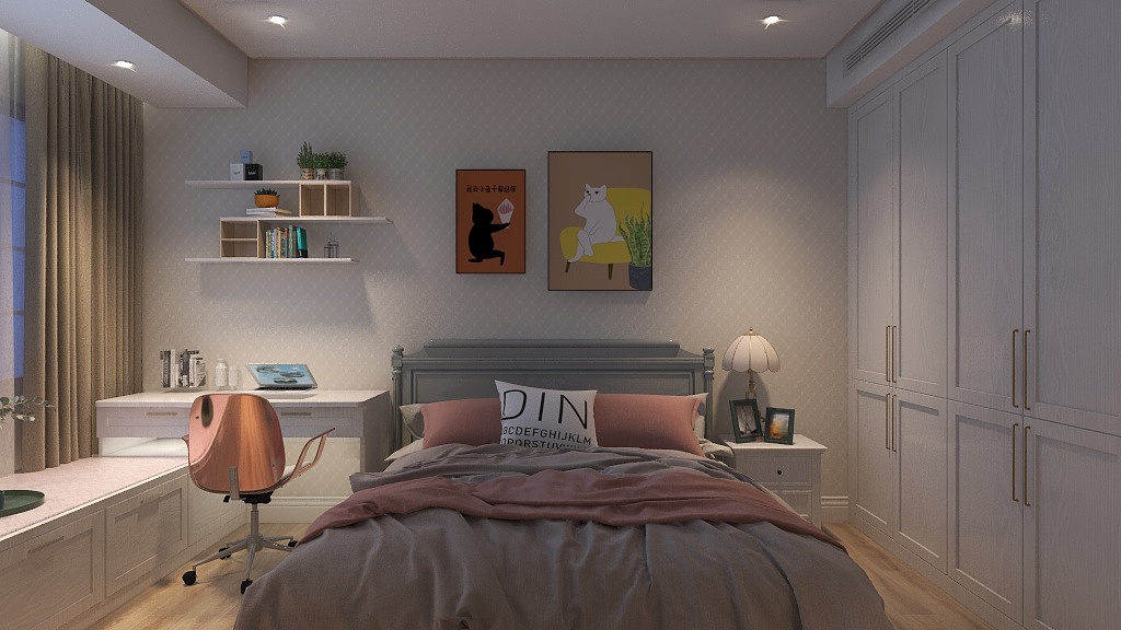 左年华-彩虹一号61平-装修设计方案