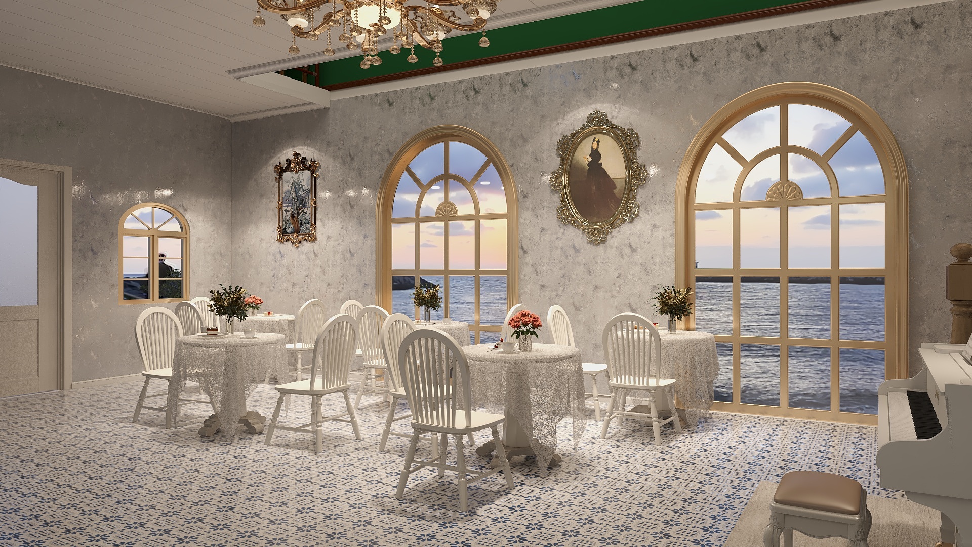 苏骏强-欧式咖啡厅装修效果图