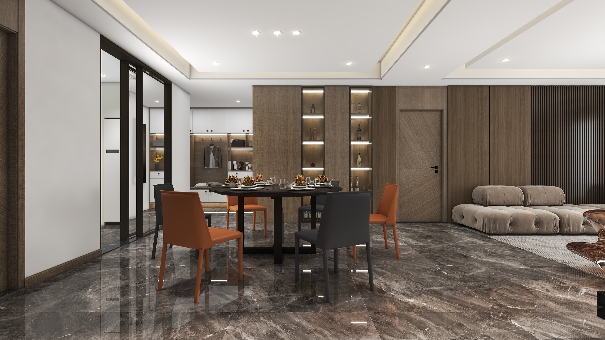 设计师刘文龙-现代轻奢装修效果图