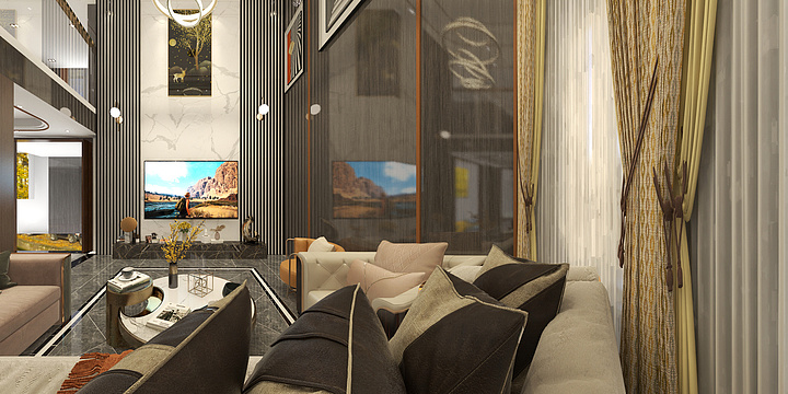 宁蒗高端标准化装修资深设计师沙健-绿韵小区A区旁边自建房别墅-装修设计方案