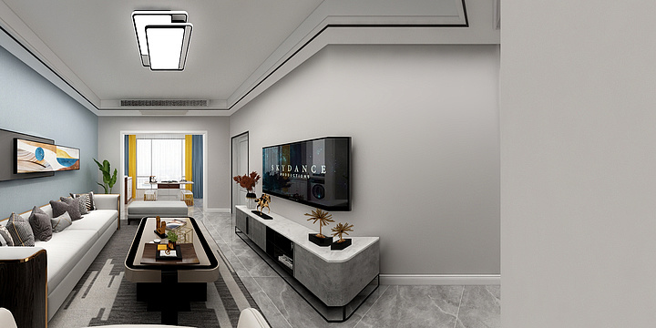 几何雅倉-锦隆装饰-骏景御园15-2-2005-装修设计方案