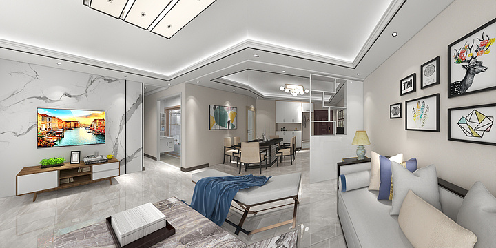 阳光生活lmy-东方花园4-809-装修设计方案