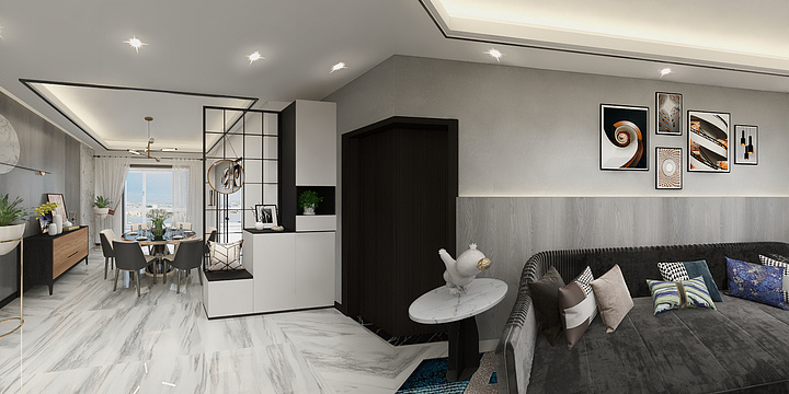 自由设计工作组-清华园3栋903佘总-装修设计方案