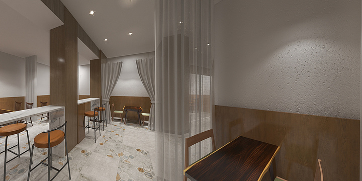 第三天的季节-日式咖啡屋-装修设计方案