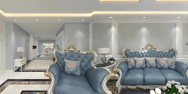 一念设计-金马怡园-172-欧式高级家装-装修设计方案