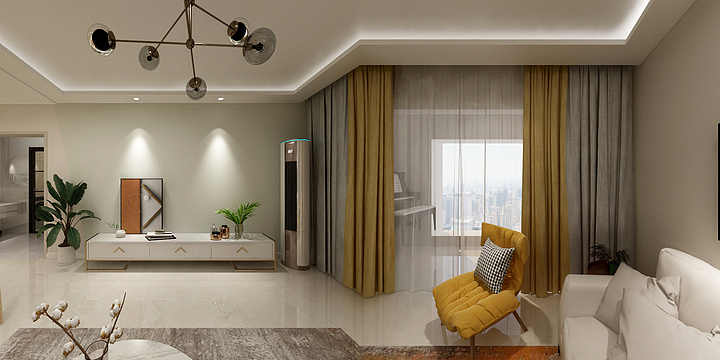 择路设计工作室-中建城806#1501vr效果方案（定稿）-装修设计方案