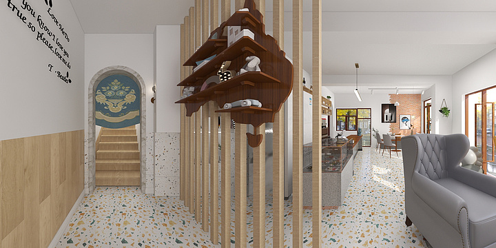 禾易-咖啡店一楼-装修设计方案