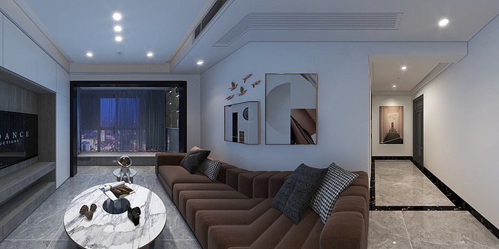 空间设计者-中荟城-C1户型-装修设计方案