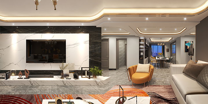 TEL18769980799-B9-2-202轻奢风--装修设计方案