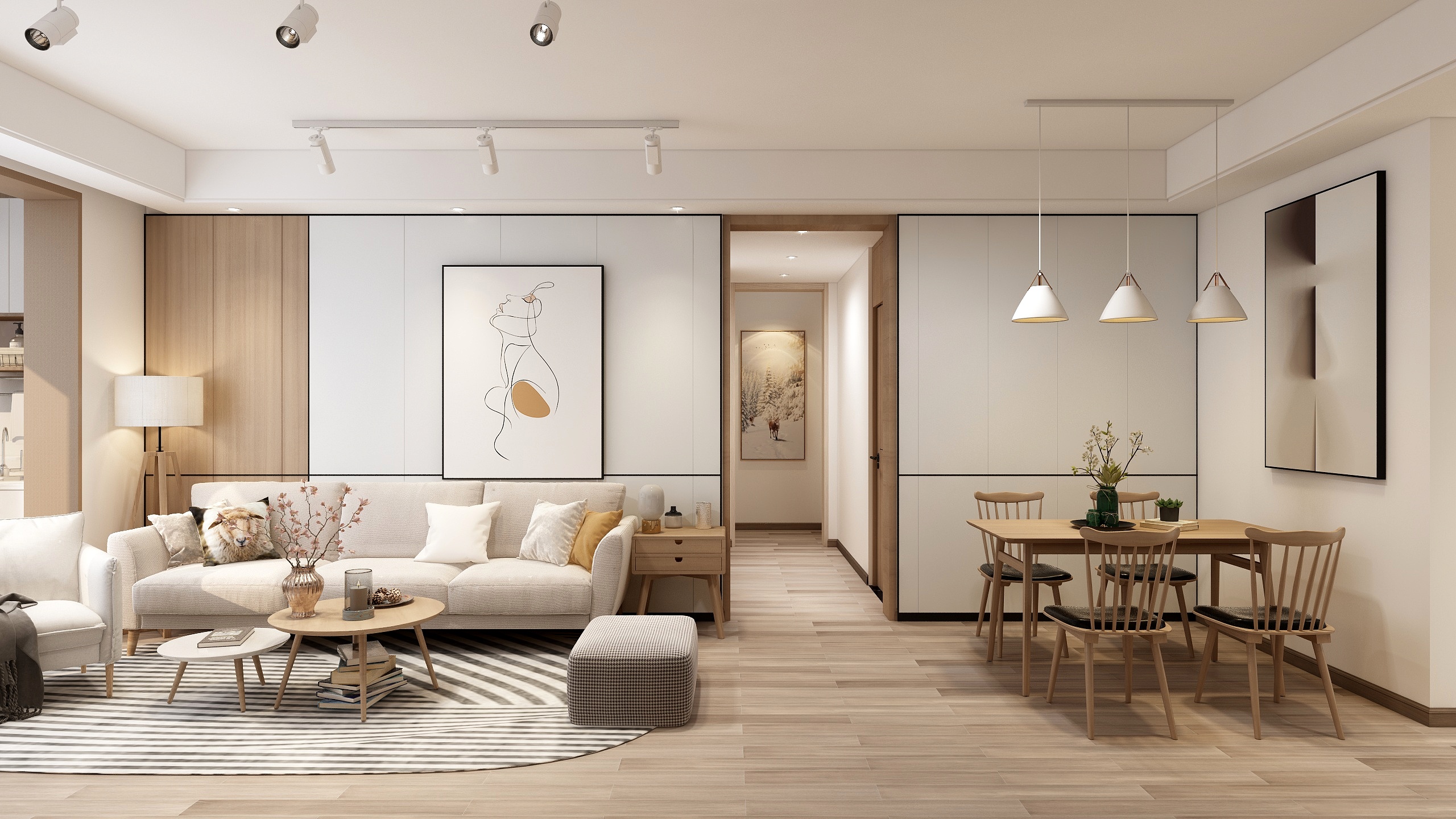 全景图图纸设计sKmllheI-《亦书-原木现代》-装修设计方案