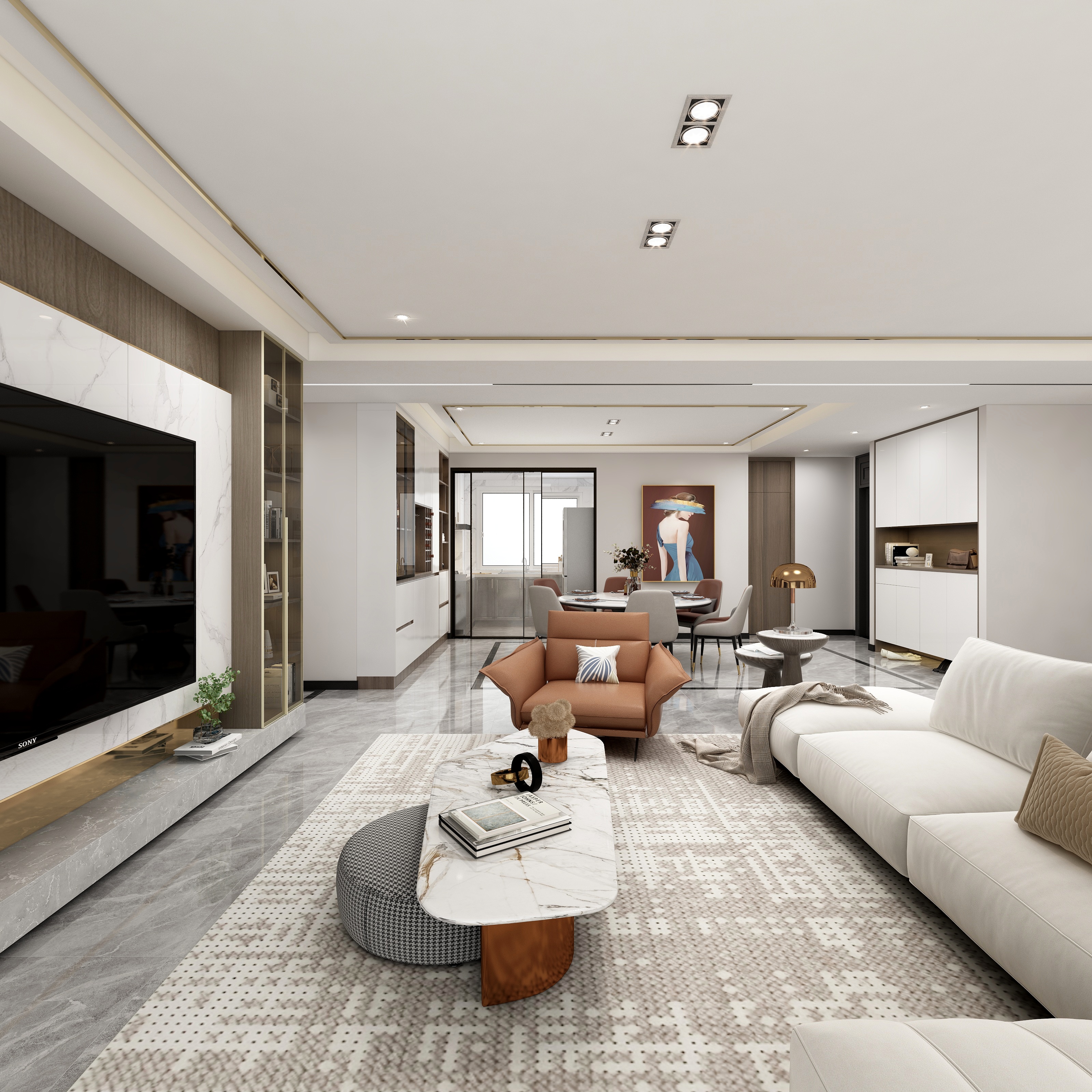 全景VIP设计-【随性随风】-现代轻奢装修效果图