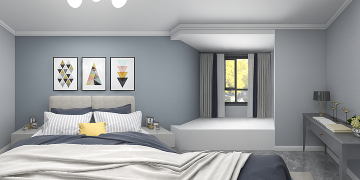 一凡设计-工作室-建业春天里12-3-203-装修设计方案