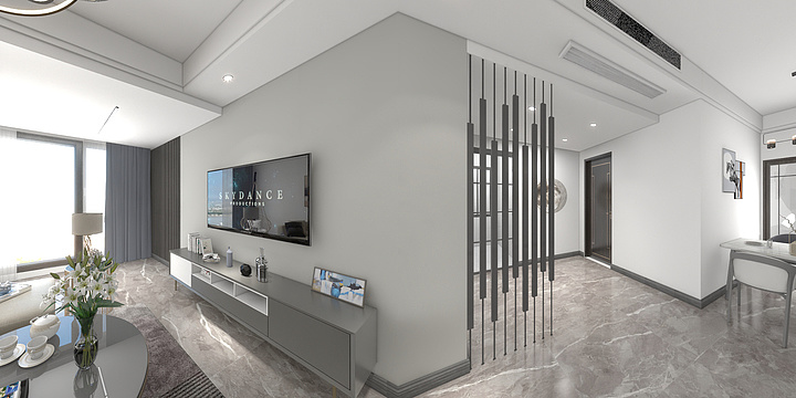 室内设计向往-国奥村效果图-装修设计方案