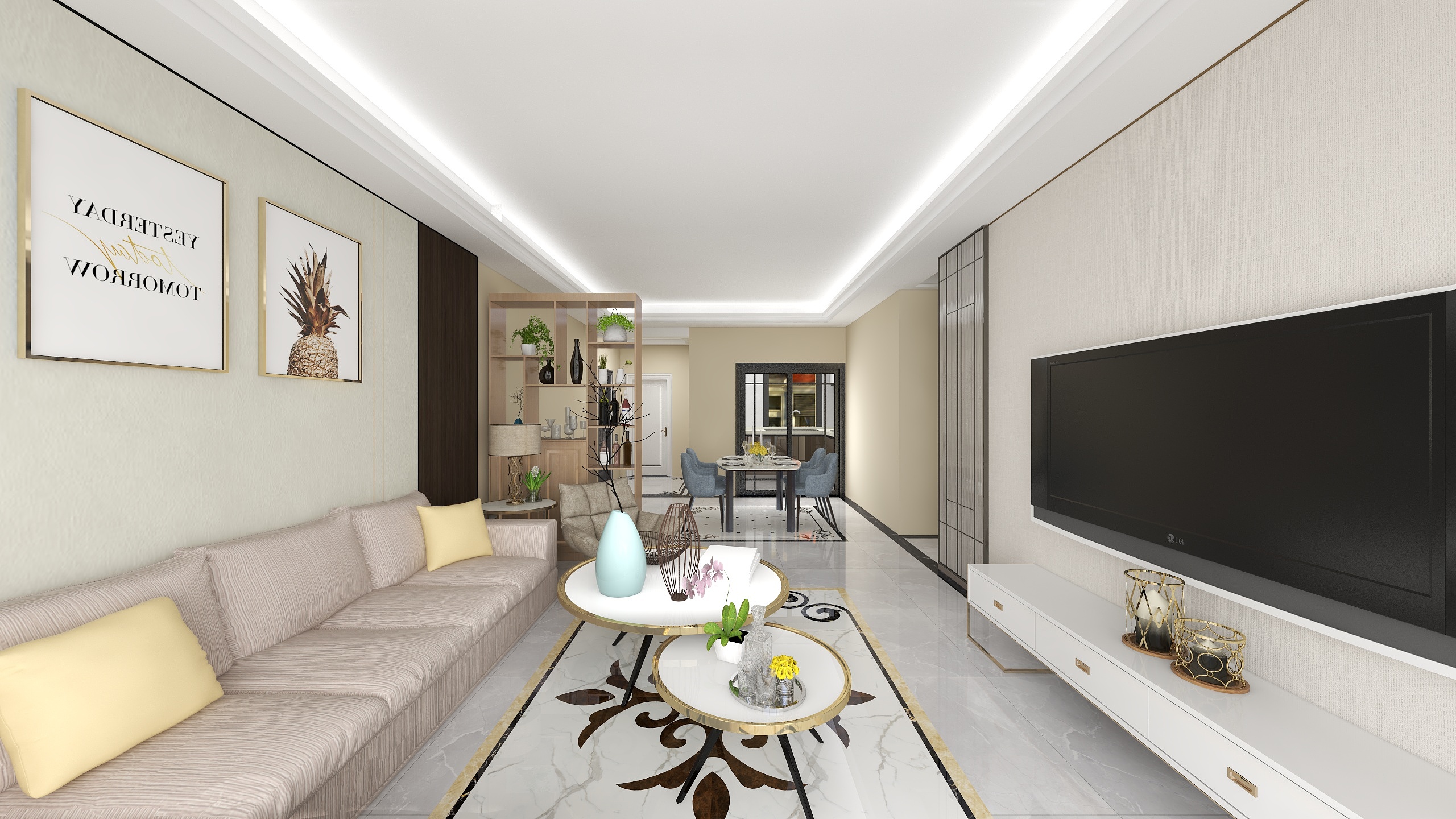 Jayden余-卧龙五洲世纪城-博文苑装修效果图