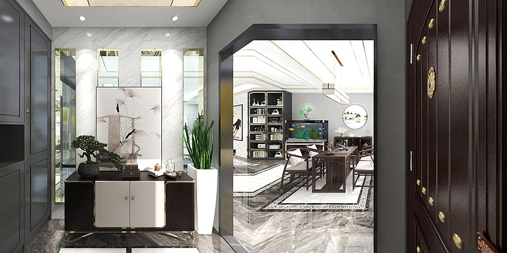 舍本初-蓝田自建别墅-中式-装修设计方案