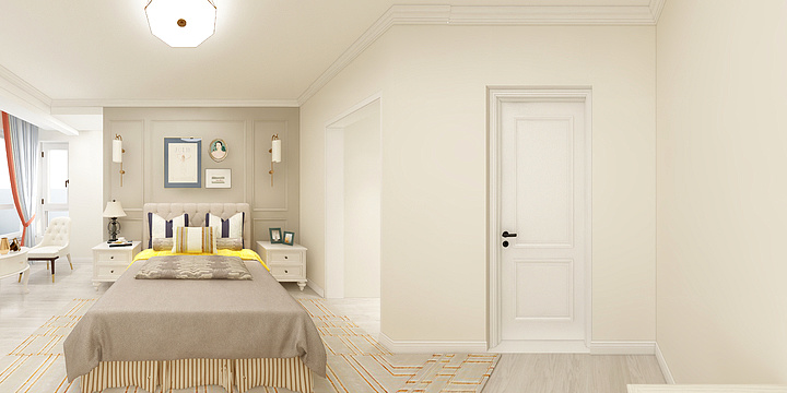 辽宁效果制作-十里锦城简美风格-装修设计方案