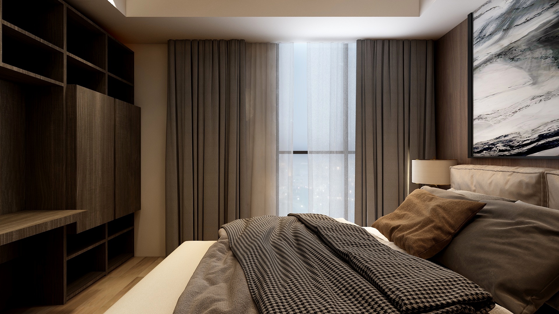 夏色吹雪-单人卧室-装修设计方案