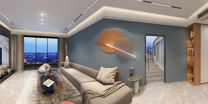 Hiiiiii_-晋御华府夜晚-装修设计方案